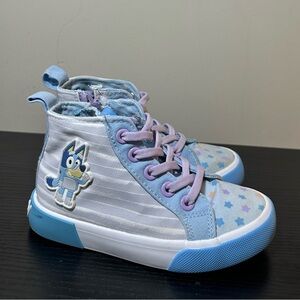 Bluey & Bingo High-Top Sneakers Blue/White Size 10